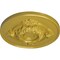 Ekena Millwork Monique Ceiling Medallion (Fits Canopies up to 3 3/4"), Hand-Painted Rich Gold, 13 3/4"OD x 1"P CM13MORGS - alternate 4